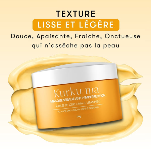 Masque anti-imperfections au Curcuma